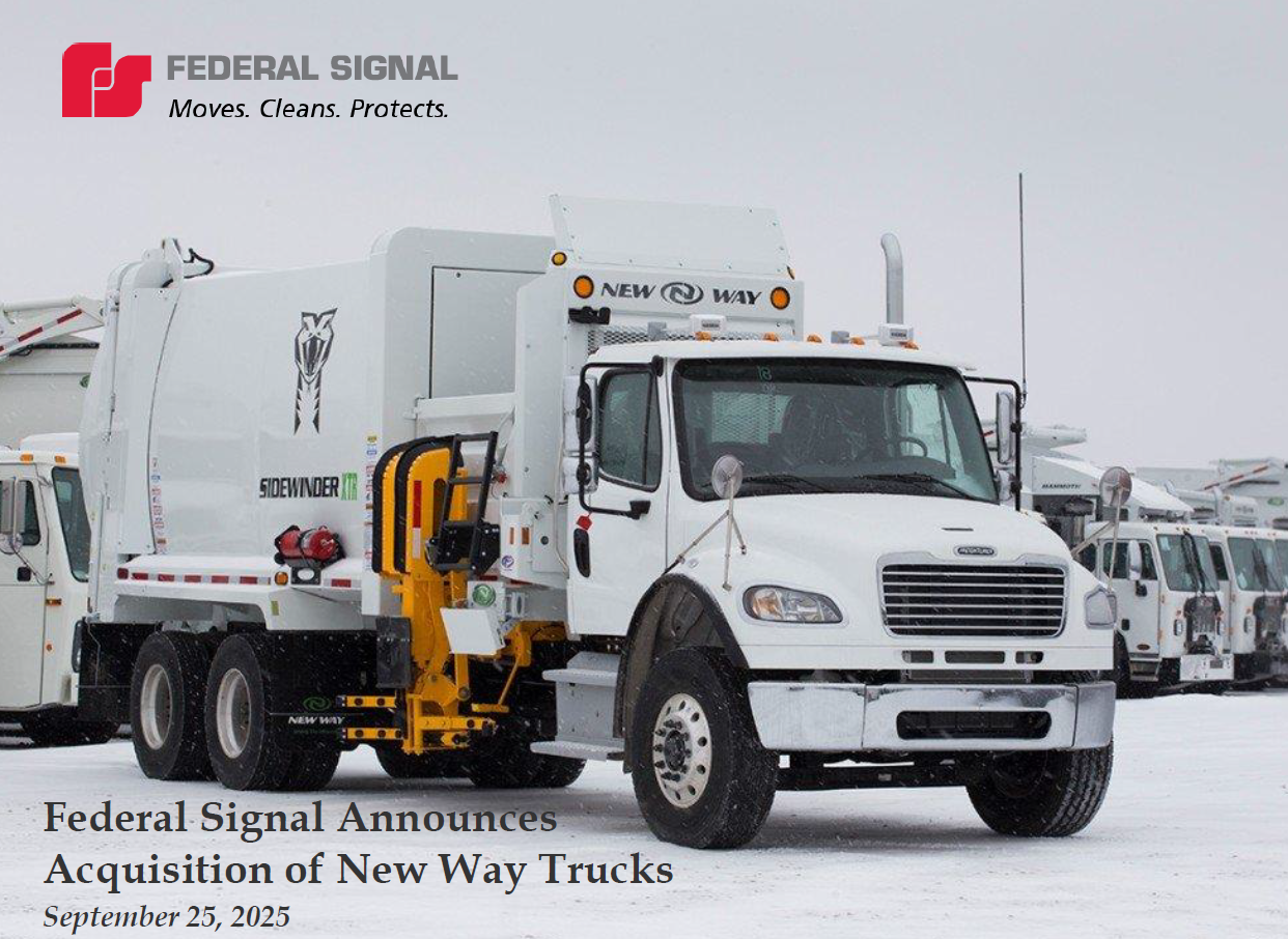New Way Trucks Investor Deck Cover