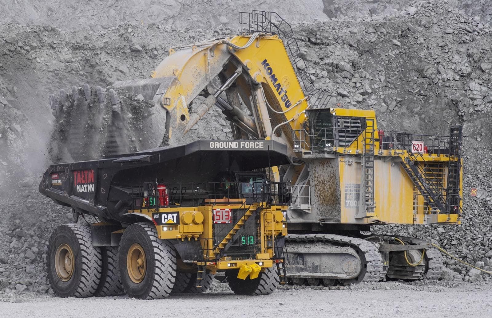 250 Ton Dump Body Ground Force Truck