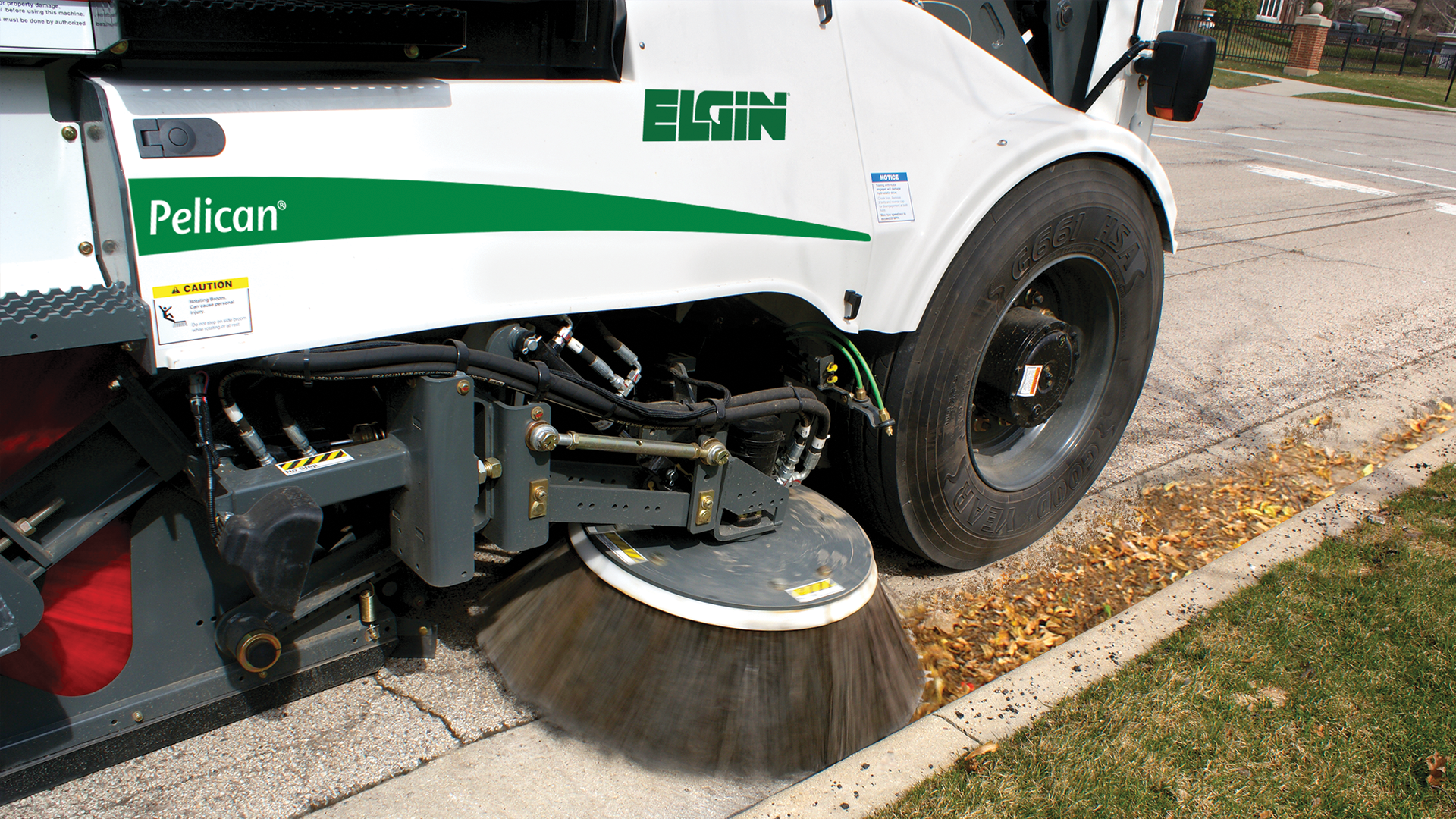 Hybrid Pelican Broom Curb