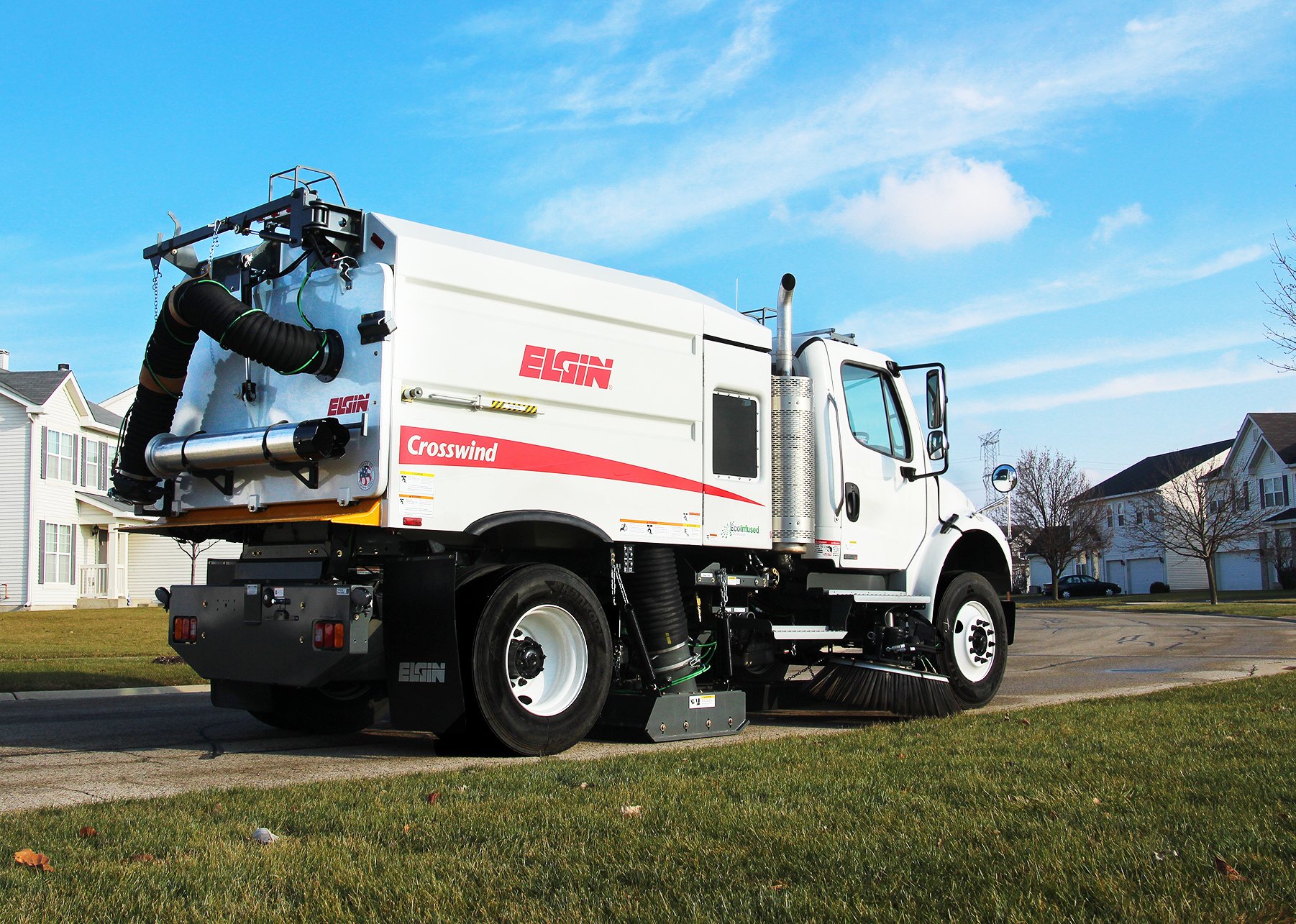 Elgin Sweeper Changes Future of Street Sweeping with New Twist on Single-Engine Technology for Crosswind® Sweeper